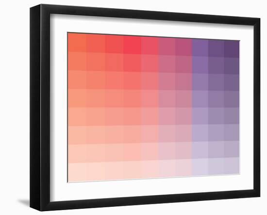 Hibiscus Rectangle Spectrum-Kindred Sol Collective-Framed Art Print