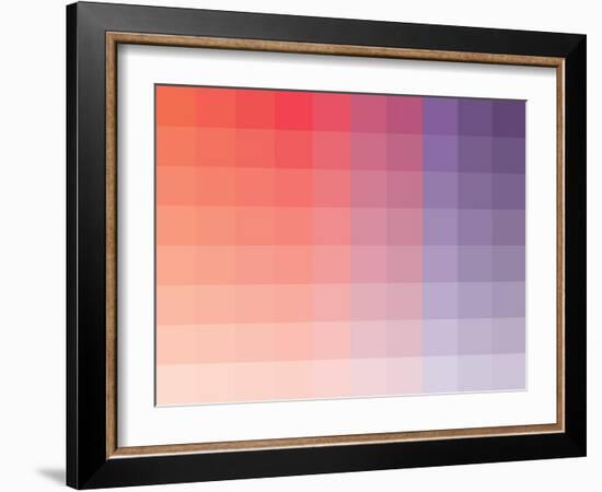 Hibiscus Rectangle Spectrum-Kindred Sol Collective-Framed Art Print