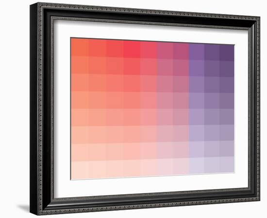 Hibiscus Rectangle Spectrum-Kindred Sol Collective-Framed Art Print