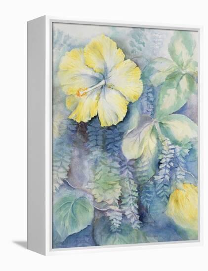 Hibiscus, Yellow-Karen Armitage-Framed Premier Image Canvas