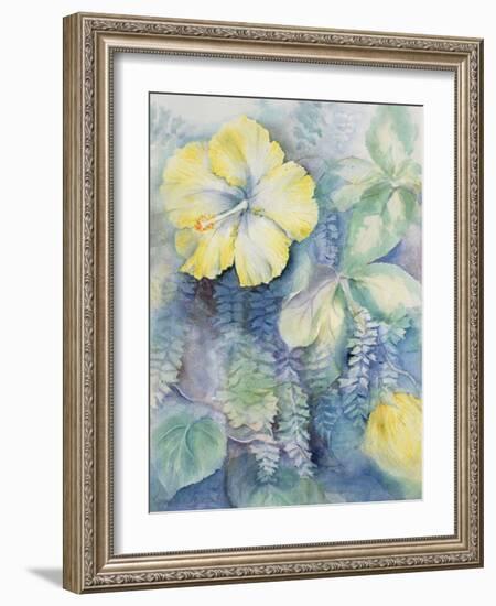 Hibiscus, Yellow-Karen Armitage-Framed Giclee Print