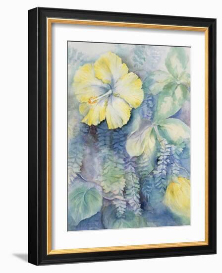 Hibiscus, Yellow-Karen Armitage-Framed Giclee Print