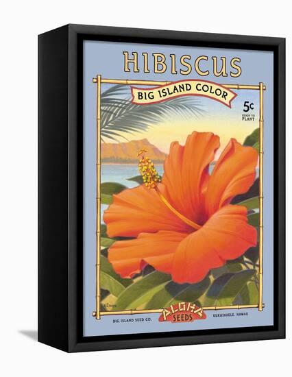 Hibiscus-Kerne Erickson-Framed Stretched Canvas