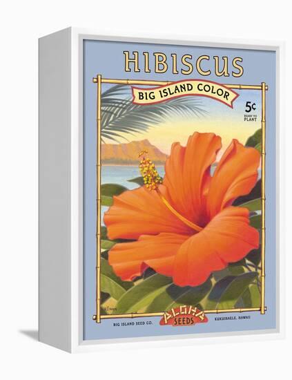 Hibiscus-Kerne Erickson-Framed Stretched Canvas