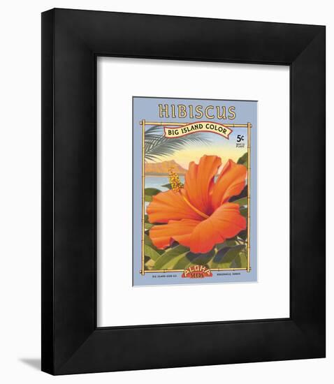 Hibiscus-Kerne Erickson-Framed Art Print