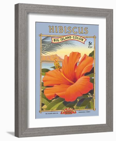 Hibiscus-Kerne Erickson-Framed Art Print