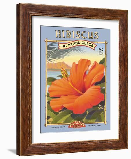 Hibiscus-Kerne Erickson-Framed Art Print