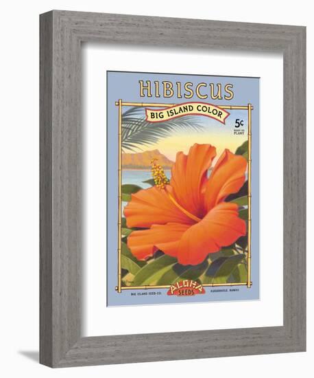 Hibiscus-Kerne Erickson-Framed Premium Giclee Print