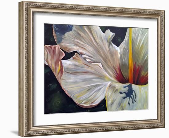 Hibiscus-Jennifer Redstreake Geary-Framed Art Print