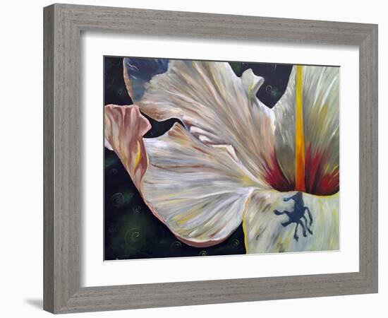 Hibiscus-Jennifer Redstreake Geary-Framed Art Print