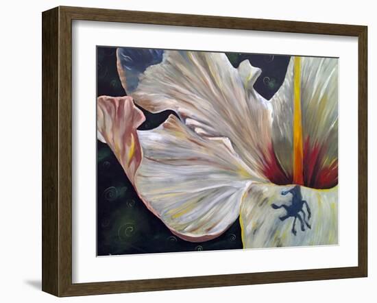 Hibiscus-Jennifer Redstreake Geary-Framed Art Print