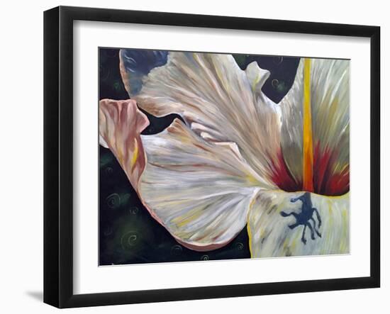 Hibiscus-Jennifer Redstreake Geary-Framed Art Print