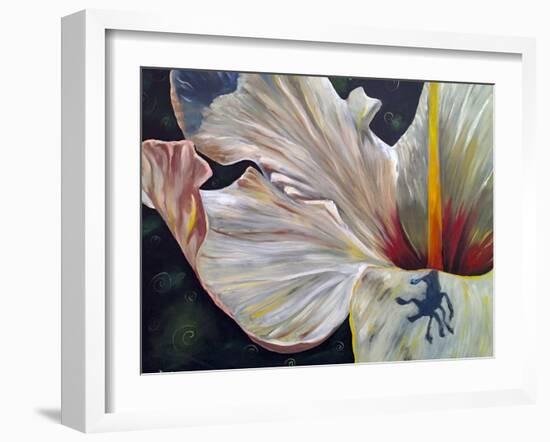 Hibiscus-Jennifer Redstreake Geary-Framed Art Print