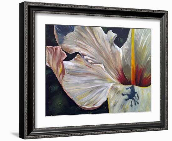 Hibiscus-Jennifer Redstreake Geary-Framed Art Print