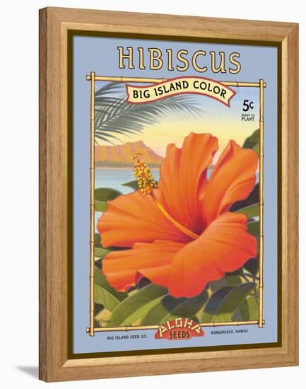 Hibiscus-Kerne Erickson-Framed Stretched Canvas