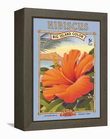 Hibiscus-Kerne Erickson-Framed Stretched Canvas