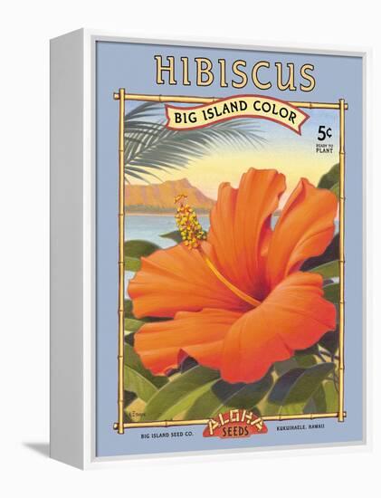 Hibiscus-Kerne Erickson-Framed Stretched Canvas