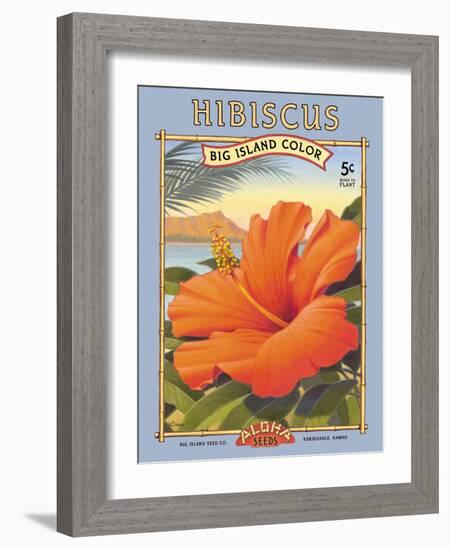 Hibiscus-Kerne Erickson-Framed Art Print