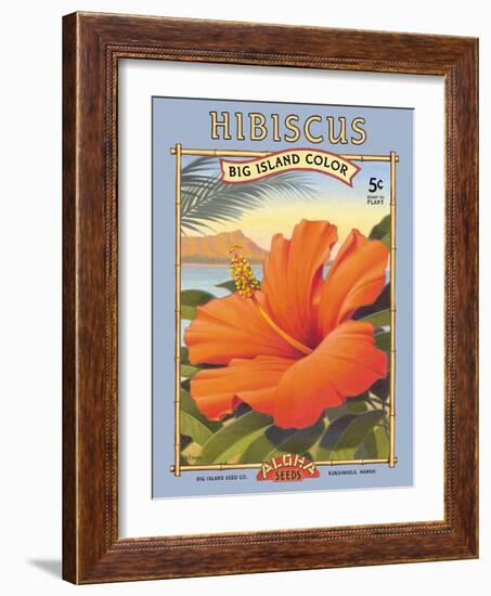 Hibiscus-Kerne Erickson-Framed Art Print