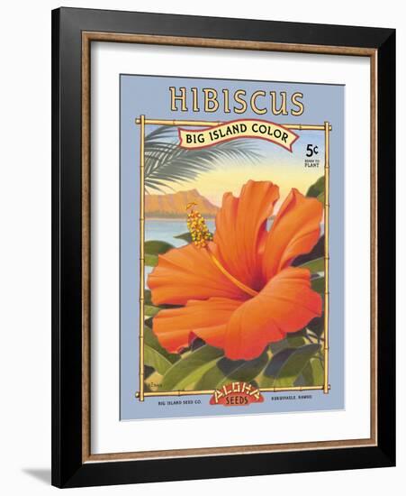 Hibiscus-Kerne Erickson-Framed Art Print