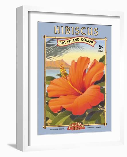 Hibiscus-Kerne Erickson-Framed Art Print