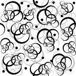 Pattern With Black Circles On White Background-hibrida13-Art Print
