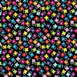 African Seamless Background with Dots and round Shapes-Hibrida13-Photographic Print