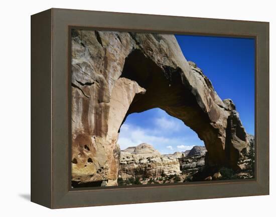 Hickman Natural Bridge, Capitol Reef National Park, Utah, USA-Charles Gurche-Framed Premier Image Canvas