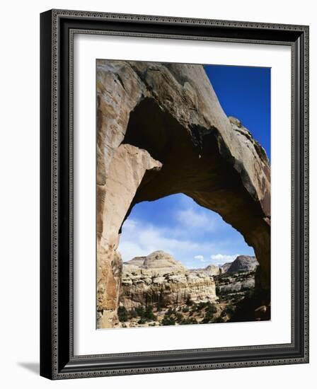 Hickman Natural Bridge, Capitol Reef National Park, Utah, USA-Charles Gurche-Framed Photographic Print