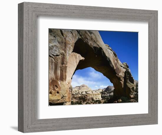 Hickman Natural Bridge, Capitol Reef National Park, Utah, USA-Charles Gurche-Framed Photographic Print