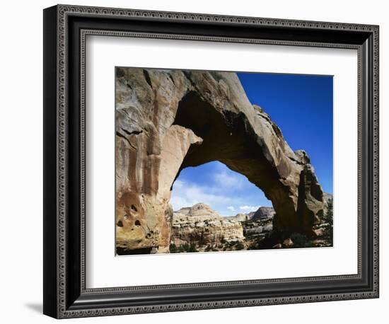 Hickman Natural Bridge, Capitol Reef National Park, Utah, USA-Charles Gurche-Framed Photographic Print