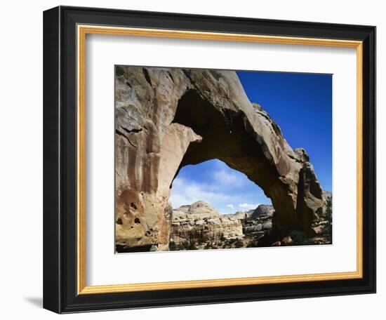 Hickman Natural Bridge, Capitol Reef National Park, Utah, USA-Charles Gurche-Framed Photographic Print