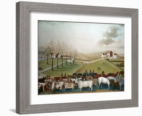 Hicks: Cornell Farm, 1848-Edward Hicks-Framed Giclee Print