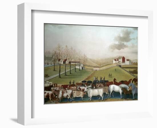 Hicks: Cornell Farm, 1848-Edward Hicks-Framed Premium Giclee Print