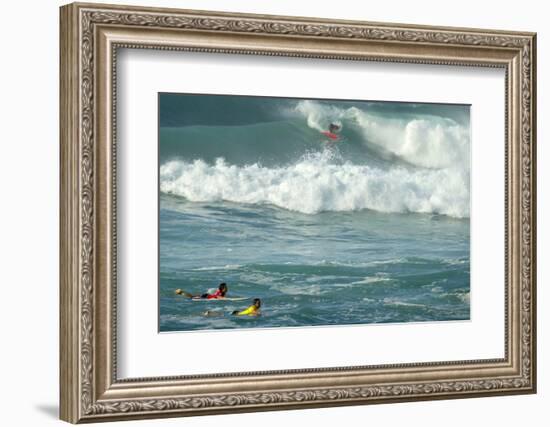 Hicpro Surfing Event, Sunset Beach, North Shore, Oahu, Hawaii-Maresa Pryor-Framed Photographic Print