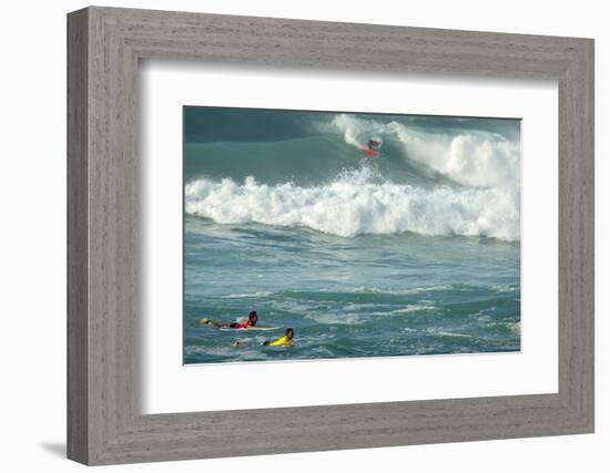 Hicpro Surfing Event, Sunset Beach, North Shore, Oahu, Hawaii-Maresa Pryor-Framed Photographic Print