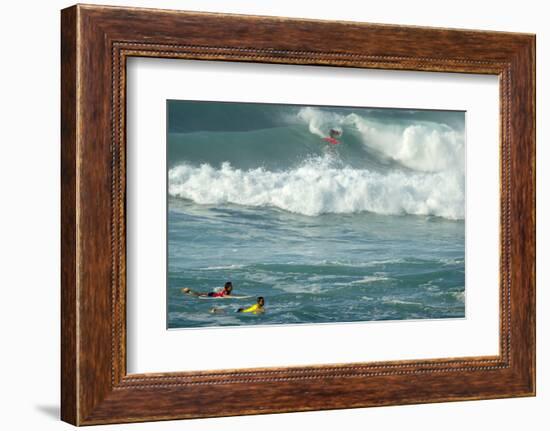 Hicpro Surfing Event, Sunset Beach, North Shore, Oahu, Hawaii-Maresa Pryor-Framed Photographic Print