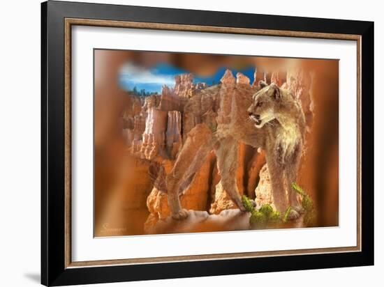 Hidden Canyon-7-Gordon Semmens-Framed Giclee Print