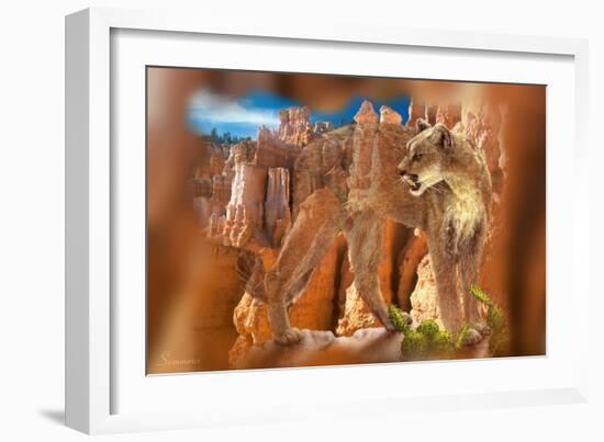 Hidden Canyon-7-Gordon Semmens-Framed Giclee Print