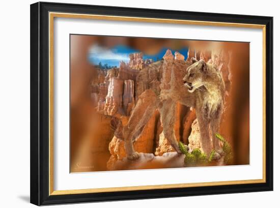 Hidden Canyon-7-Gordon Semmens-Framed Giclee Print