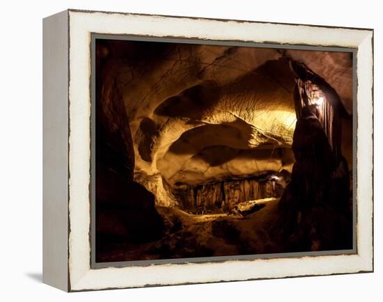 Hidden Cave in Alanya, Antalya-Ekin Yalgin-Framed Premier Image Canvas