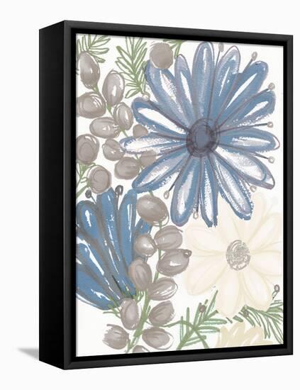 Hidden Floral II-Elizabeth Medley-Framed Stretched Canvas