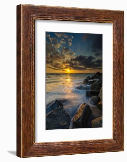 Hidden Stairs to the Beach in Carlsbad, Ca-Andrew Shoemaker-Framed Photographic Print