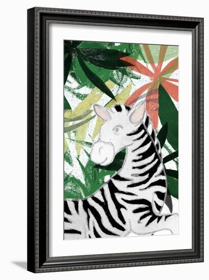 Hidden Zebra-Elizabeth Medley-Framed Art Print