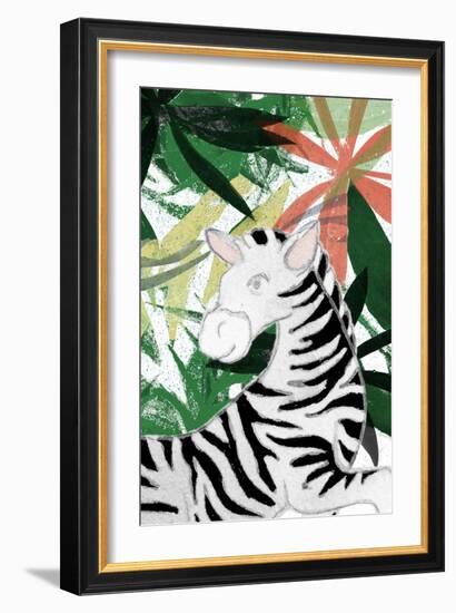 Hidden Zebra-Elizabeth Medley-Framed Art Print