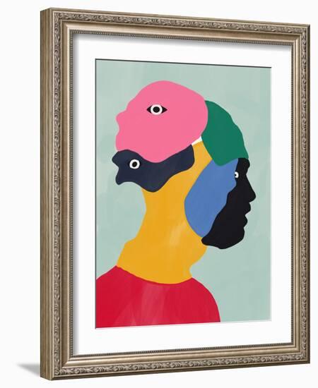 Hiding behind Masks-Little Dean-Framed Photographic Print