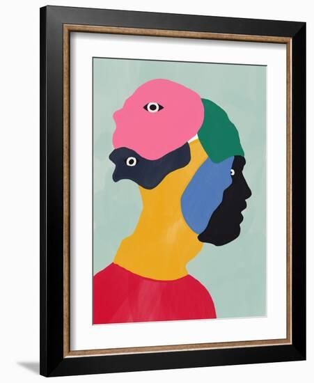 Hiding behind Masks-Little Dean-Framed Photographic Print