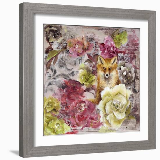 Hiding Fox-Gigi Begin-Framed Giclee Print