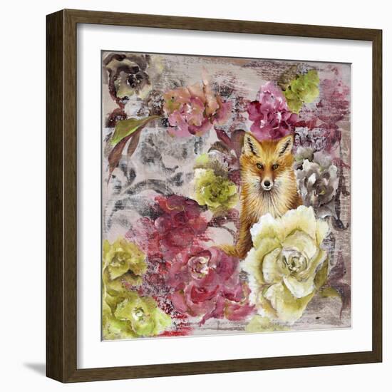 Hiding Fox-Gigi Begin-Framed Giclee Print