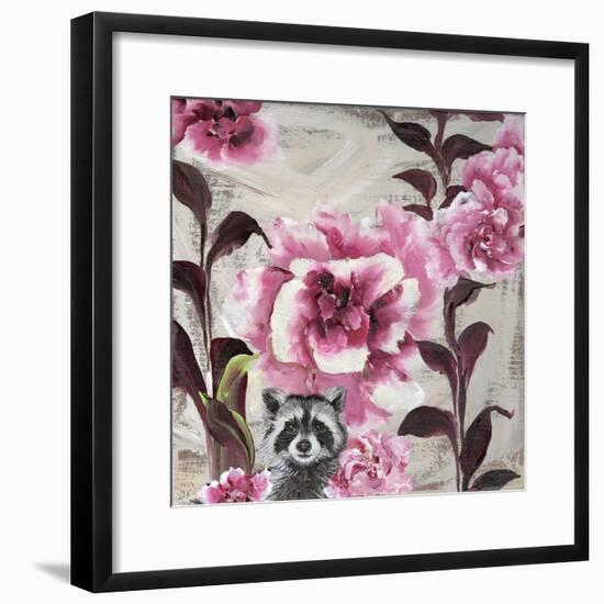 Hiding Racoon-Gigi Begin-Framed Giclee Print